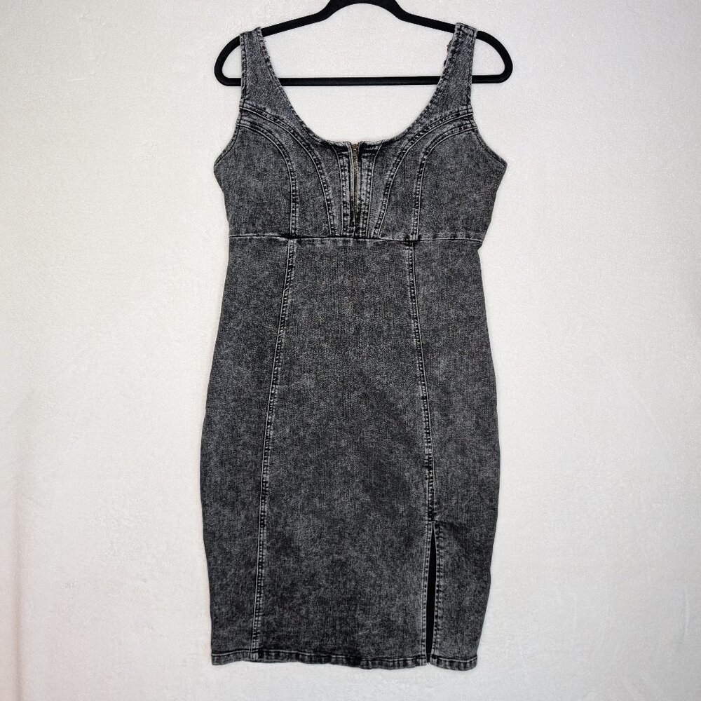 Faded Black Jean Dress/Jumper Size M